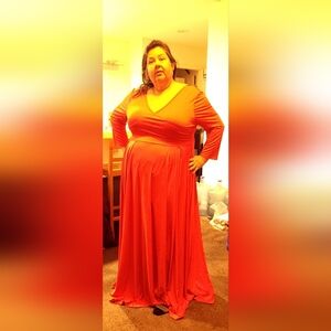 Vibrant Red Sleeveless Dress